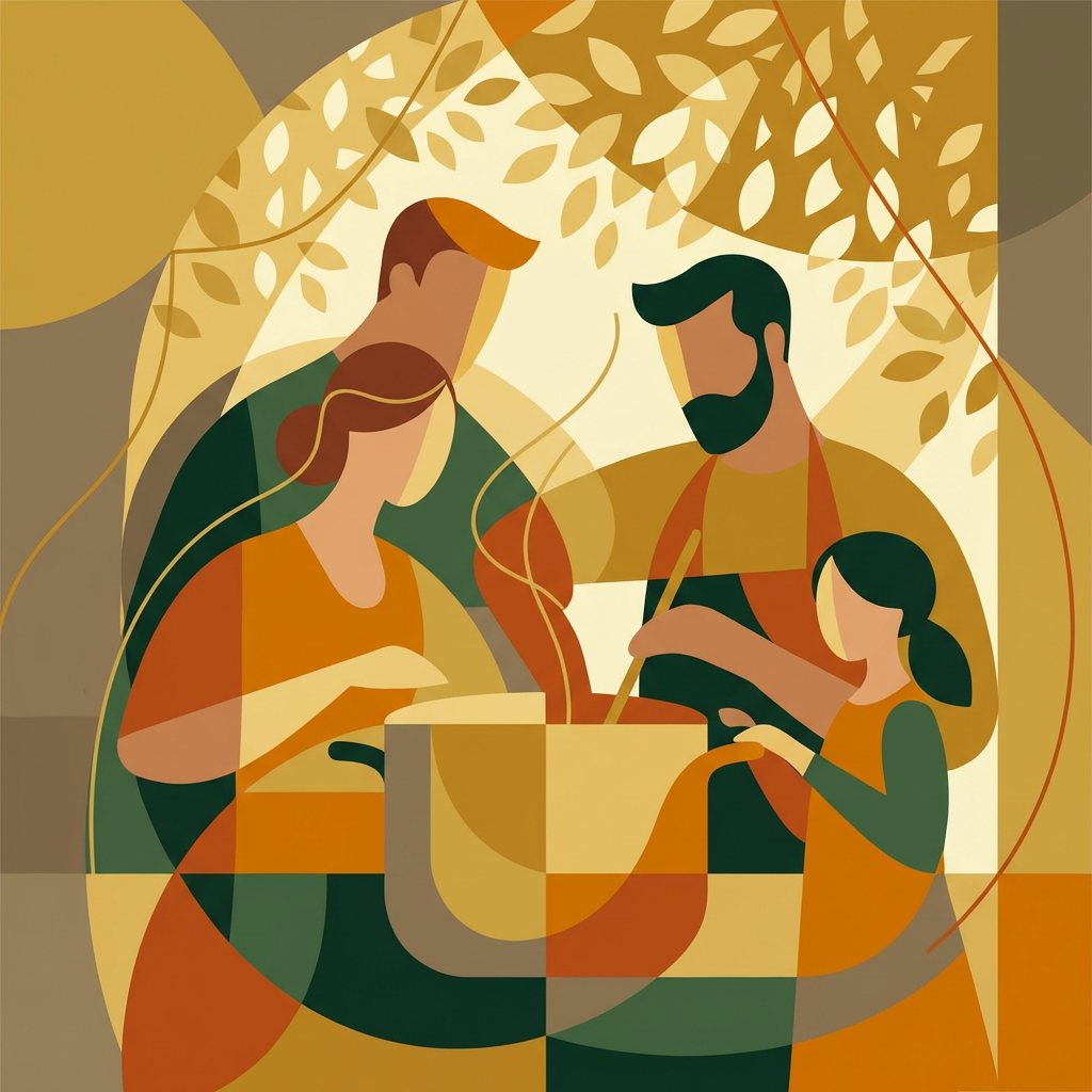 Community gathering with elders sharing traditional knowledge